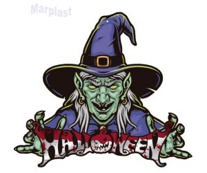 HALLOWEEN DECORAÇÃO DE PAREDE BRUXA