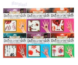 ADESIVOS TATUAGEM DE PELE HALLOWEEN