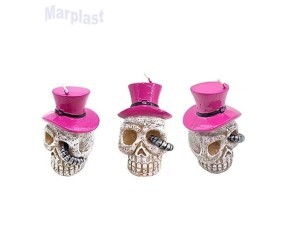 HALLOWEEN VELA CAVEIRA SILVER