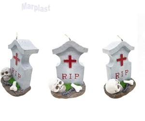 HALLOWEEN VELA LAPIDE SILVER