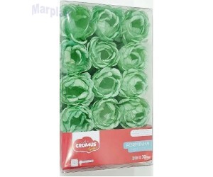 FORMINHA P/ DOCE FLORA VERDE PASTEL C/30 UNIDADES