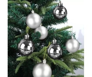 NATAL BOLAS 8CM PRATA C/4 UNIDADES