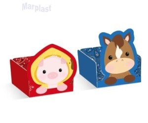 FAZENDINHA FORMINHA P/DOCE CAVALO E PORCO C/24 UNIDADES