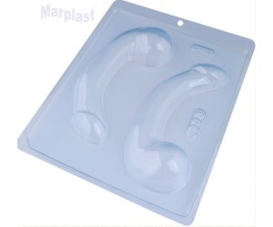 BWB PVC EROTICO PENIS CURVO 2 CAVIDADES