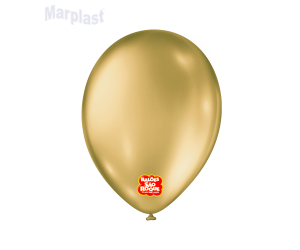 BALÃO SÃO ROQUE - TAMANHO 9 - C/25 UNIDADES -  METALIC OURO