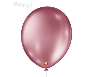 BALÃO SÃO ROQUE - TAMANHO 11 - C/25 UNIDADES - METALIC ROSA