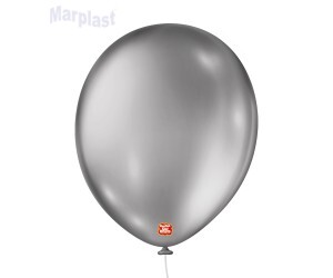 BALÃO SÃO ROQUE - TAMANHO 11 - C/25 UNIDADES - METALIC PRATA