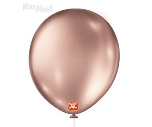 BALÃO SÃO ROQUE - TAMANHO 16 - C/10 UNIDADES - METALIC ROSE GOLD