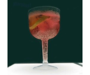 TAÇA PLÁSTICA PIT-500 GIN AZUL TIFANY C/4 UNIDADES PLASTILANIA