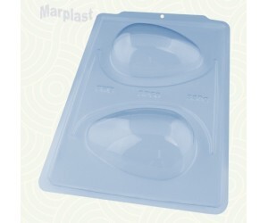 PÁSCOA BWB SILICONE OVO LISO 2 CAVIDADES / 350GR SEMI PROFISSIONAL 3618