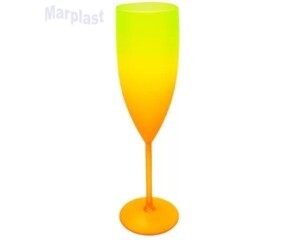 TAÇA DEGRADÊ LARANJA/AMARELO NEON
