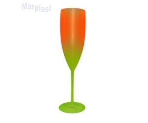 TAÇA DEGRADÊ VERDE E LARANJA NEON