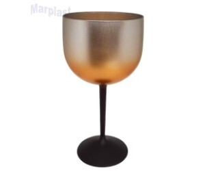 TAÇA GIN DEGRADÊ PRETO, DOURADO E PRATA