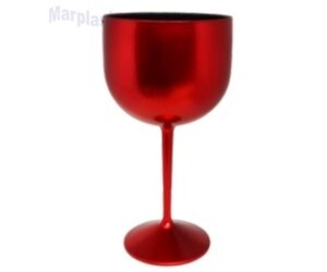 TACA GIN METALIZADA FOSCA VERMELHA