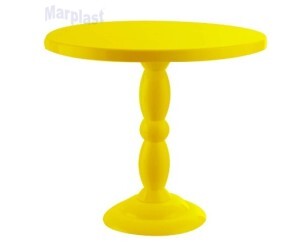 SUPORTE DE DOCES REDONDO C/30CM AMARELO