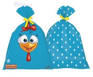 GALINHA PINTADINHA SACOLA PLASTICA C/08 UNIDADES