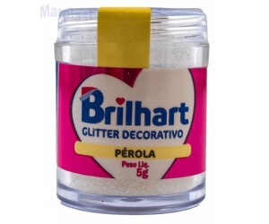 GLITTER P/ DECORAÇÃO PÉROLA 5G BRILHART