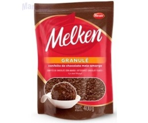 GRANULE CHOCOLATE MEIO AMARGO MELKEN 400GR HARALD