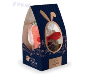 PÁSCOA CESTA ALTA P/ DOCES C/4 UNIDADES LINE BLUE