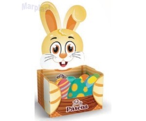 PÁSCOA CESTA COELHO SENTADO M C/6 UNIDADES