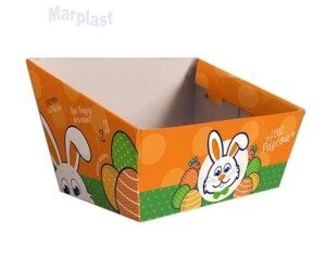 PÁSCOA CESTA M 17X12,5X8CM COELHO