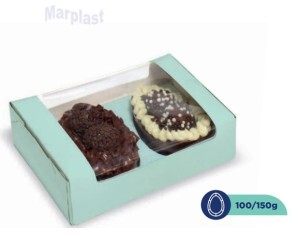 PÁSCOA CAIXA OVO COLHER 100/150GR C/4 UNIDADES NEO MINT