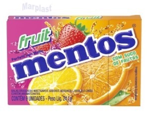 BALA MENTOS SABORES C/ 9 UNDS.