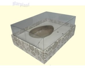 PÁSCOA CAIXA OVO 150GR BRANCO/OURO COD 268.9