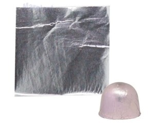 PÁSCOA CHUMBO CORT. 10X9,8 LISO PRATA C/300 UNIDADES