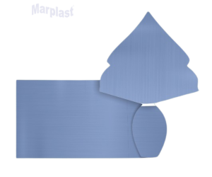 PÁSCOA FOLHA LISO 70X90 METAL AZUL C/3 UNIDADES