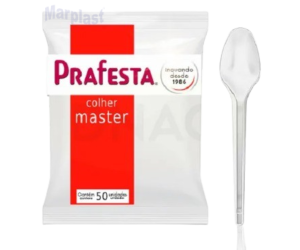 COLHER MASTER CRISTAL C/50 UNIDADES