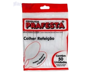 COLHER REFEIÇÃO CRISTAL C/50 UNIDADES