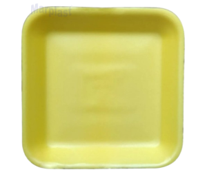 BANDEJA DE ISOPOR B-1 RASA AMARELA TRL-01 C/100 UNIDADES
