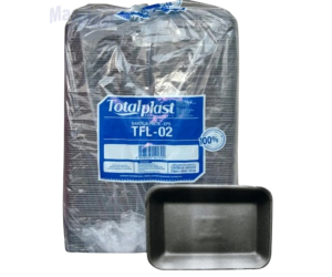 BANDEJA ISOPOR B-2 FUNDA PRETA TFL-02 C/400 UNIDADES