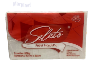 TOALHA INTERFOLHA SELETO 100% CELULOSE 20X20 500G