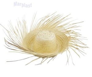 JUNINA CHAPEU DESFIADO NATURAL C/1 UNIDADE