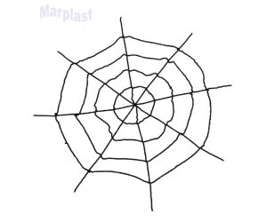 HALLOWEEN TEIA ARANHA DECORATIVA PRETA