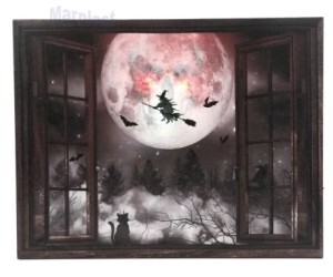 HALLOWEEN QUADRO DECORATIVO CEMITERIO