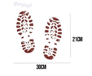 ADESIVO CHÃO PEGADAS ASSASSINO